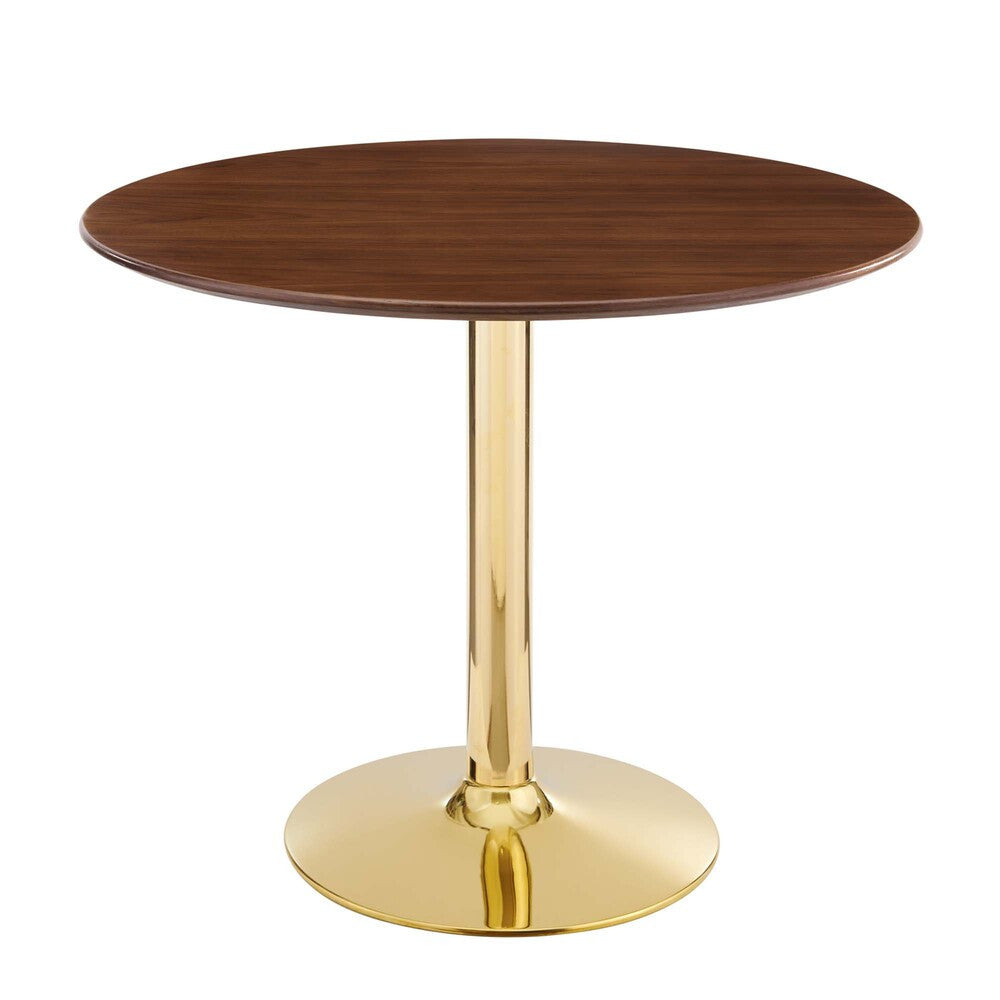 EEI-4550-GLD-WAL Verne 35" Dining Table by Modway
