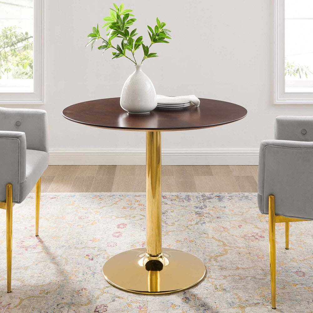 EEI-4738-GLD-CHE Verne 35" Dining Table by Modway