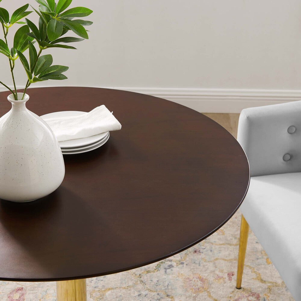 EEI-4738-GLD-CHE Verne 35" Dining Table by Modway