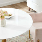 EEI-4748-GLD-WHI Verne 40" Dining Table by Modway