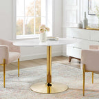 EEI-4750-GLD-WHI Verne 48" Oval Dining Table by Modway