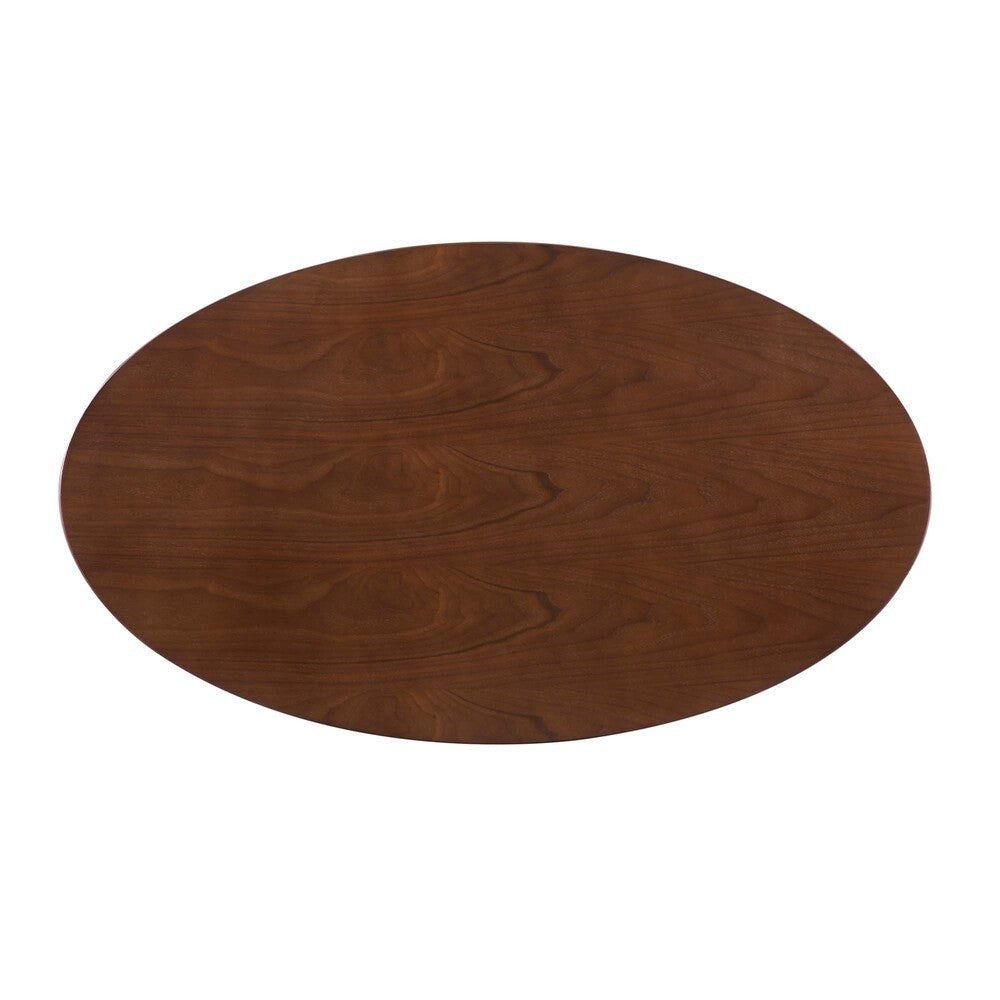 EEI-4751-GLD-WAL Verne 48" Oval Dining Table by Modway