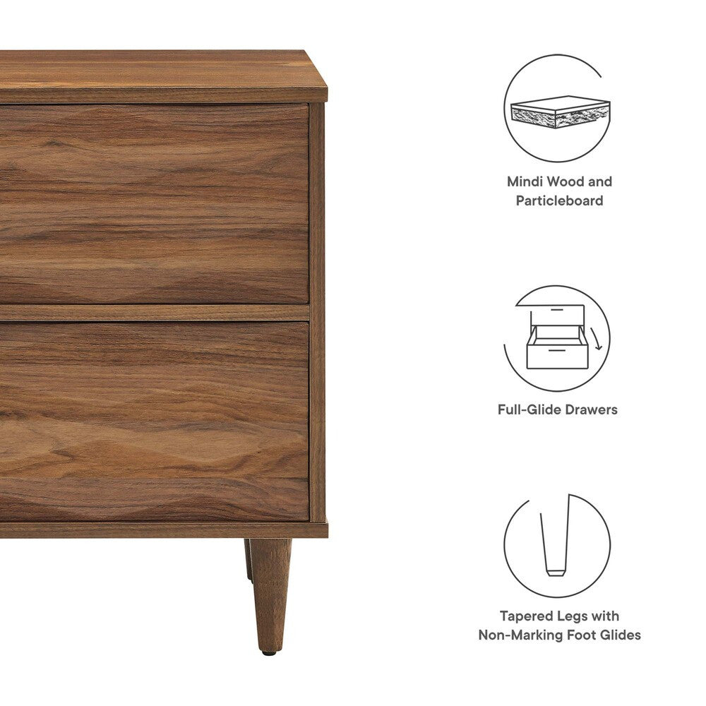 MOD-7080-WAL Vespera 2-Drawer Nightstand by Modway