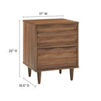 MOD-7080-WAL Vespera 2-Drawer Nightstand by Modway