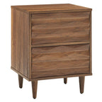Modway MOD-7080-WAL Vespera 2-Drawer Nightstand Walnut