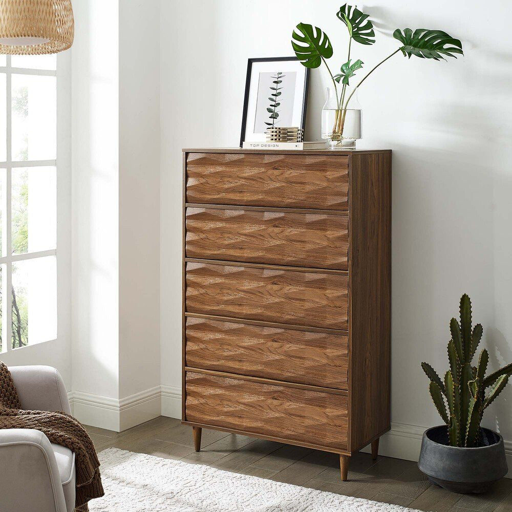 MOD-7082-WAL Vespera 5-Drawer Chest by Modway