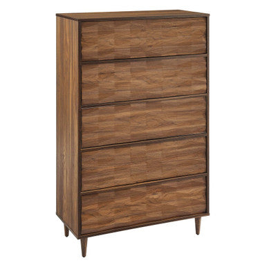 Modway MOD-7082-WAL Vespera 5-Drawer Chest Walnut