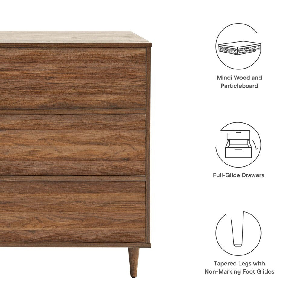 MOD-7083-WAL Vespera 6-Drawer Dresser by Modway