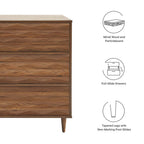 MOD-7083-WAL Vespera 6-Drawer Dresser by Modway