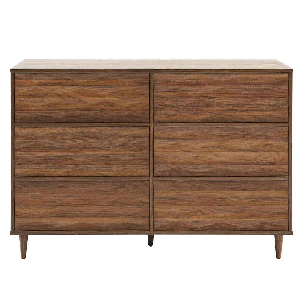 MOD-7083-WAL Vespera 6-Drawer Dresser by Modway