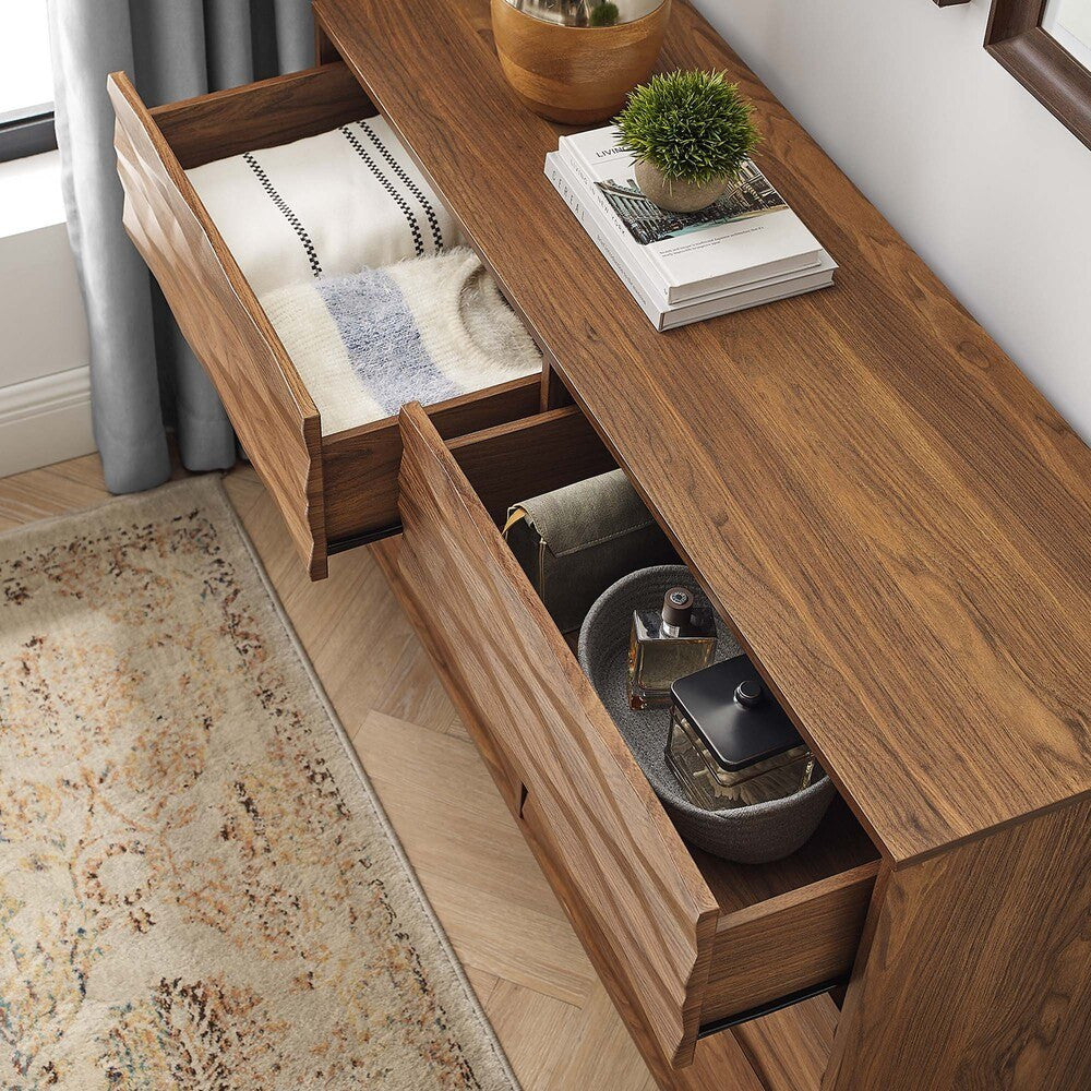 MOD-7083-WAL Vespera 6-Drawer Dresser by Modway