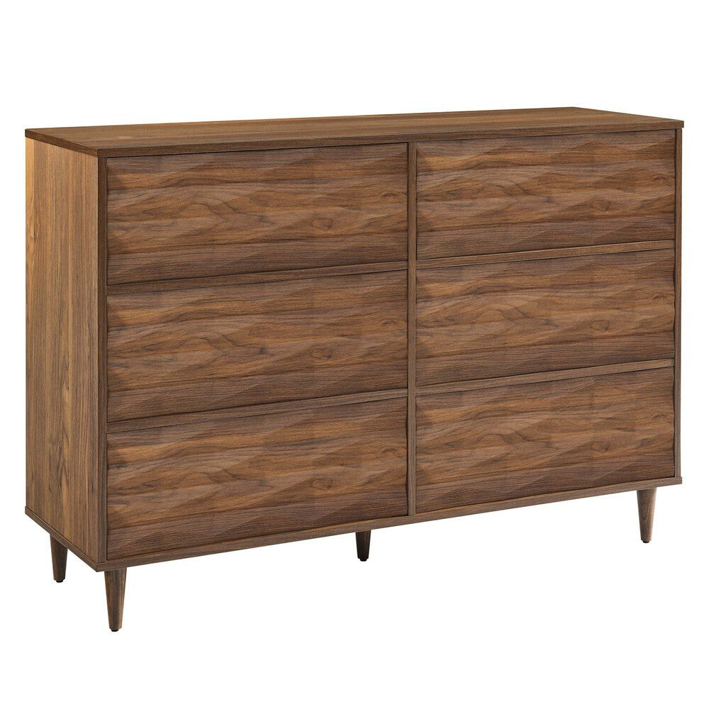 MOD-7083-WAL Vespera 6-Drawer Dresser by Modway