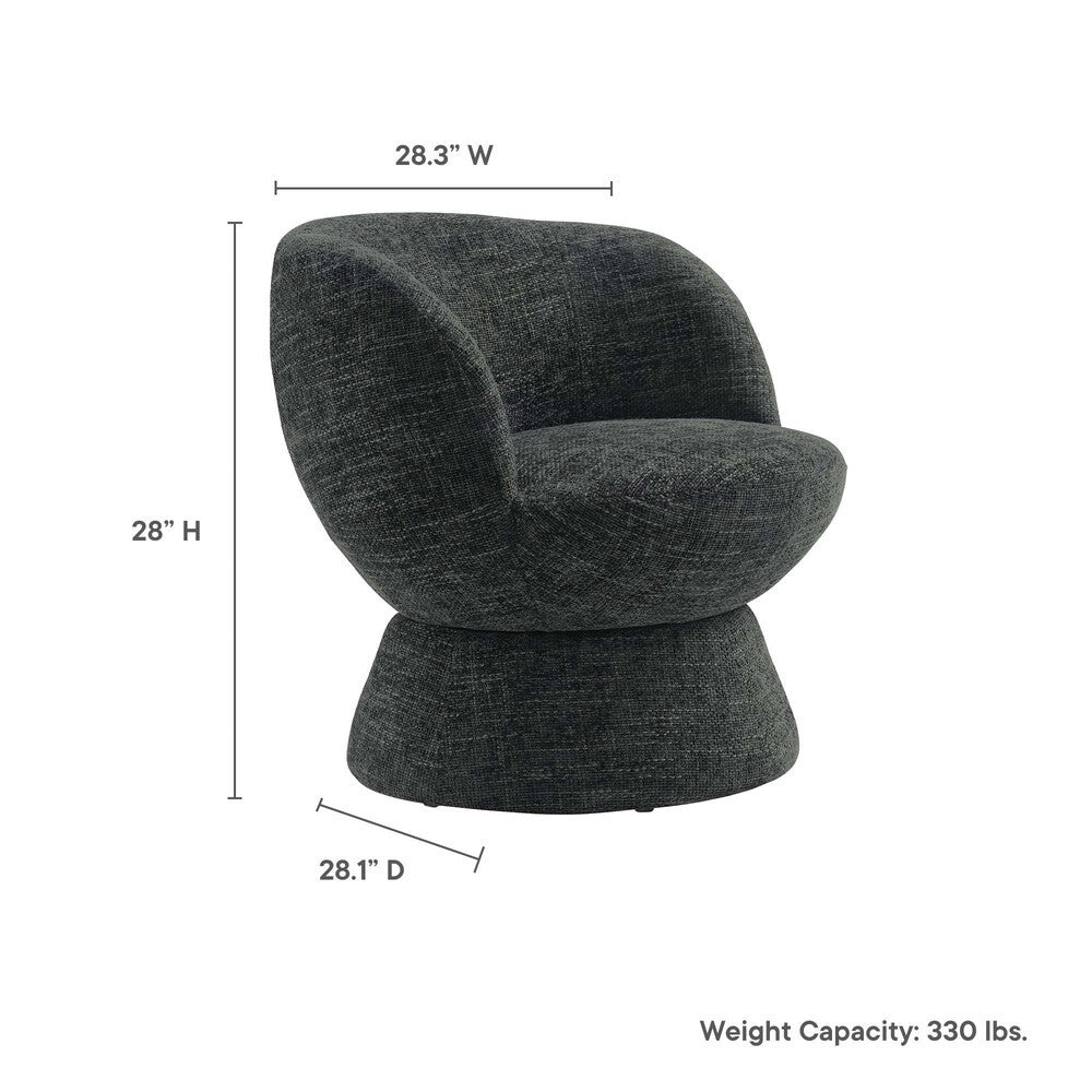 Modway Vesta Chenille Fabric Upholstered Swivel Chair by Modway-EEI-6863