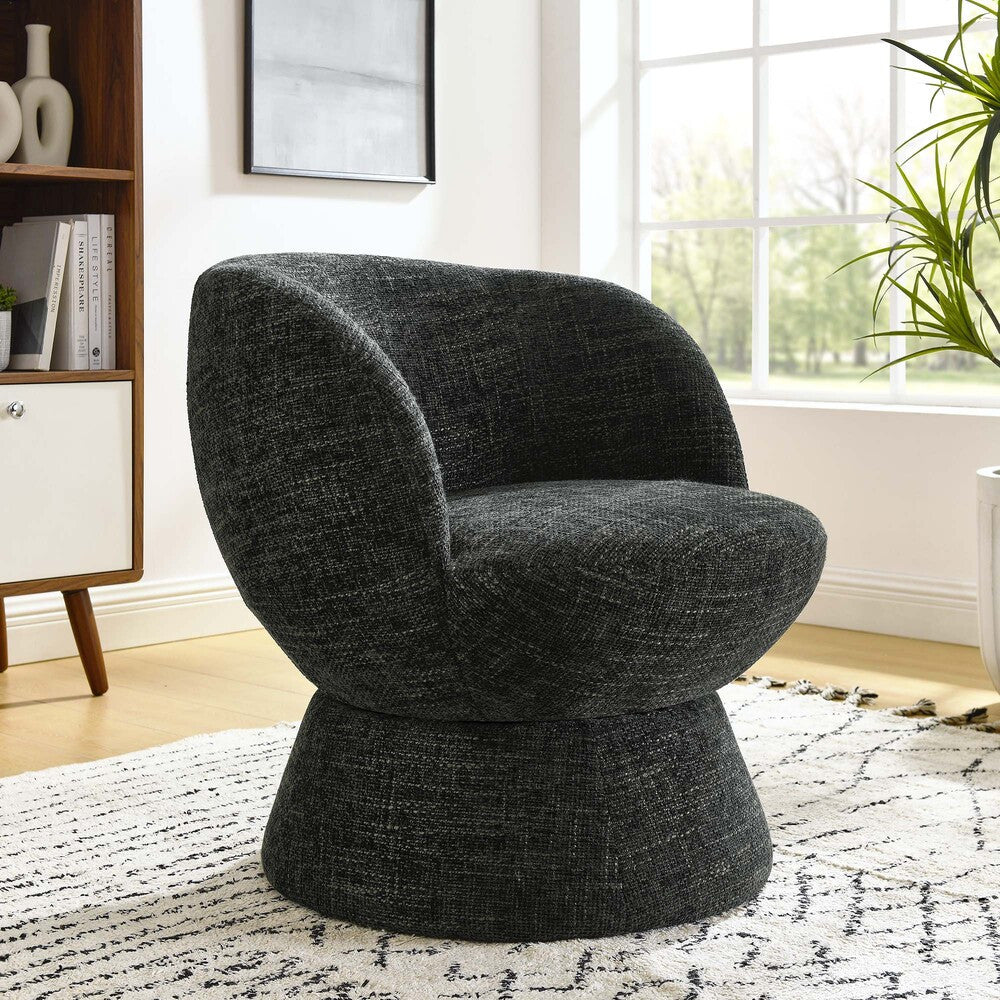 Modway Vesta Chenille Fabric Upholstered Swivel Chair by Modway-EEI-6863