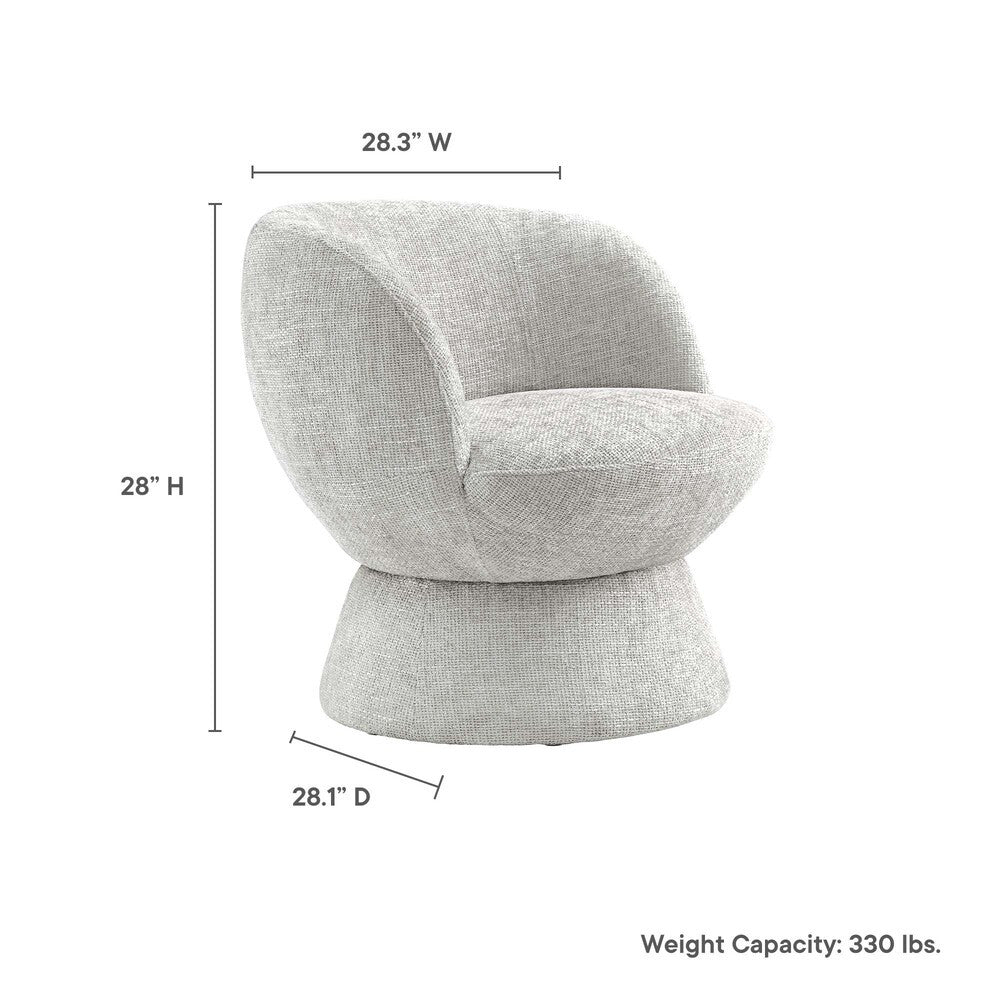 Modway Vesta Chenille Fabric Upholstered Swivel Chair by Modway-EEI-6863
