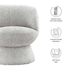 Modway Vesta Chenille Fabric Upholstered Swivel Chair by Modway-EEI-6863