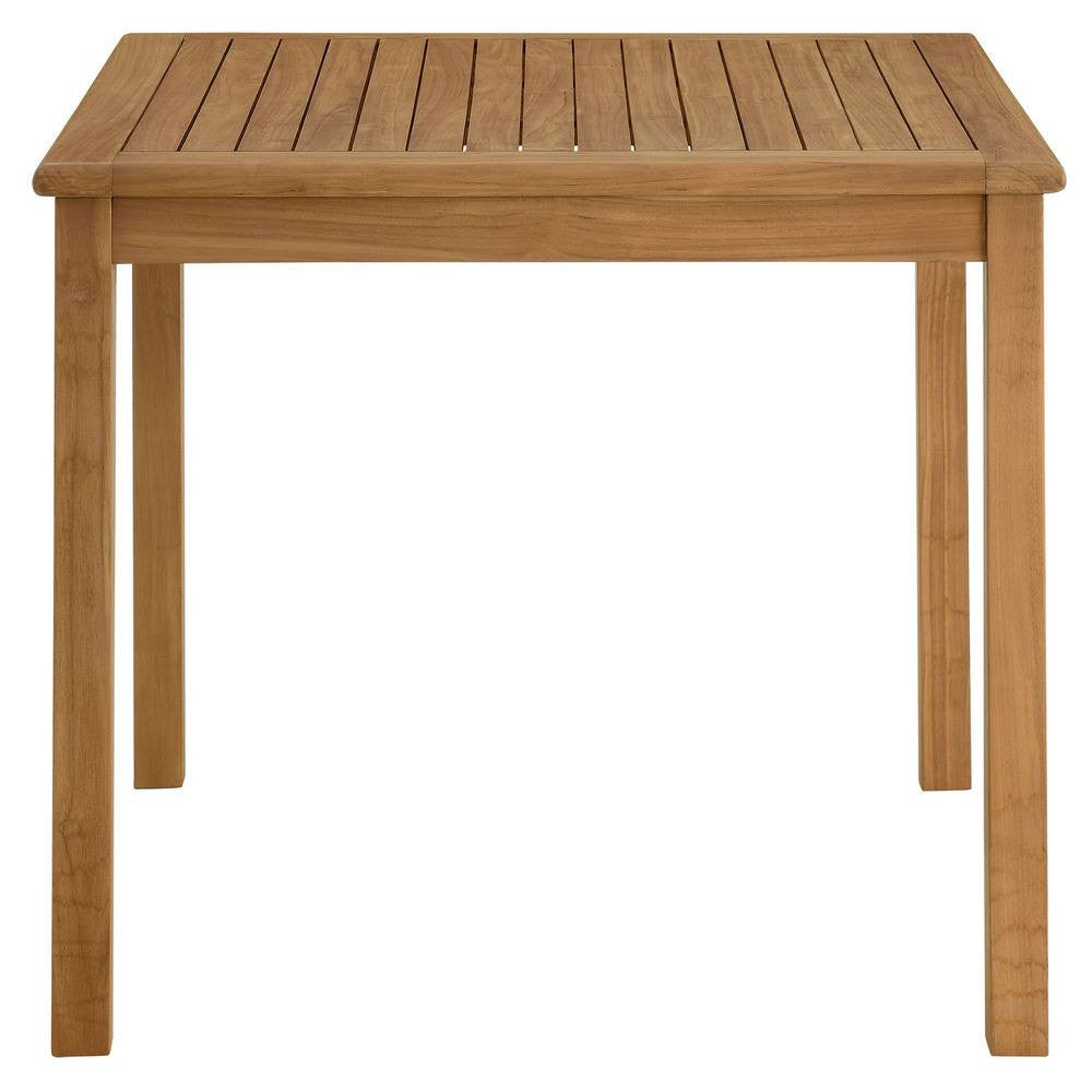 EEI-6939 Vienna 3-Piece Outdoor Patio Teak and Rope Dining Set with Armless Chiars by Modway