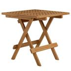 EEI-6937 Vienna 3-Piece Outdoor Patio Teak and Rope Folding Lounge Chairs and Side Table by Modway