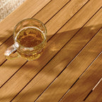 EEI-6814-NAT Vienna 34" Square Outdoor Patio Teak Wood Dining Table by Modway