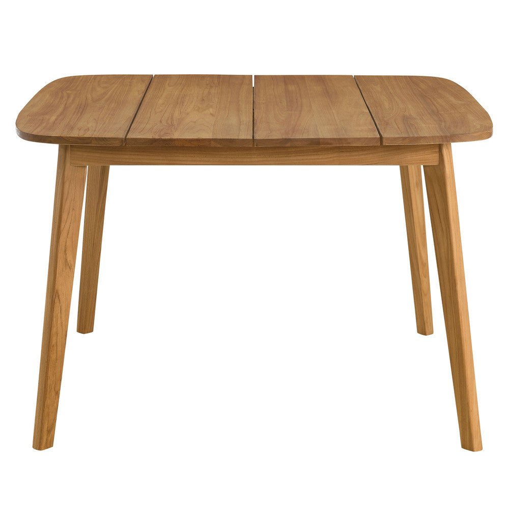 EEI-6815-NAT Vienna 46" Square Outdoor Patio Teak Wood Dining Table by Modway