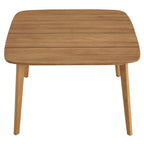 EEI-6815-NAT Vienna 46" Square Outdoor Patio Teak Wood Dining Table by Modway