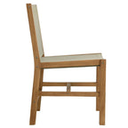 EEI-6934 Vienna 5-Piece Outdoor Patio Teak and Rope Dining Set with Armless Chairs by Modway