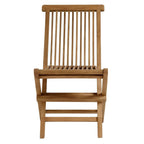 EEI-6931-NAT-NAT Vienna 5-Piece Outdoor Patio Teak Wood Dining Set with Folding Chairs by Modway