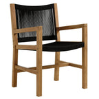 EEI-6929 Vienna 7-Piece Outdoor Patio Teak and Rope Dining Set with Armchairs by Modway