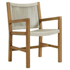 EEI-6929 Vienna 7-Piece Outdoor Patio Teak and Rope Dining Set with Armchairs by Modway
