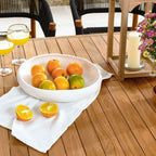 EEI-6930 Vienna 7-Piece Outdoor Patio Teak and Rope Dining Set with Curved-Back Armchairs by Modway