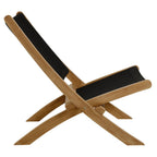 EEI-6808 Vienna Outdoor Patio Teak and Rope Folding Accent Lounge Chair by Modway