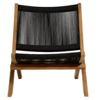 EEI-6808 Vienna Outdoor Patio Teak and Rope Folding Accent Lounge Chair by Modway