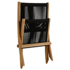 EEI-6808 Vienna Outdoor Patio Teak and Rope Folding Accent Lounge Chair by Modway