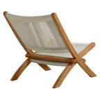 EEI-6808 Vienna Outdoor Patio Teak and Rope Folding Accent Lounge Chair by Modway