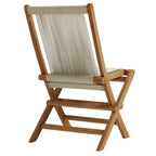 EEI-6807 Vienna Outdoor Patio Teak and Rope Folding Chairs Set of 4 by Modway