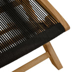 EEI-6809 Vienna Outdoor Patio Teak and Rope Folding Ottoman by Modway