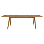EEI-6813-NAT Vienna Outdoor Patio Teak Wood Extendable Dining Table by Modway