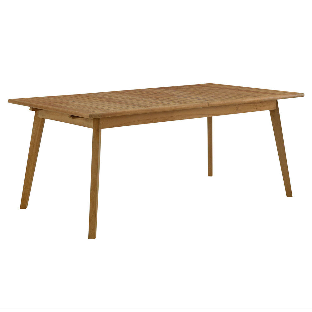 EEI-6813-NAT Vienna Outdoor Patio Teak Wood Extendable Dining Table by Modway