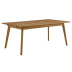 Modway EEI-6813-NAT Vienna Outdoor Patio Teak Wood Extendable Dining Table Natural