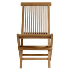 EEI-6812-NAT Vienna Outdoor Patio Teak Wood Folding Dining Chairs Set of 4 by Modway