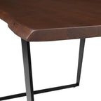 EEI-6067-BLK-WAL Viggo 60" Live Edge Acacia Wood Acacia Wood Dining Table by Modway