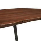 EEI-6067-BLK-WAL Viggo 60" Live Edge Acacia Wood Acacia Wood Dining Table by Modway