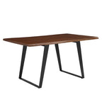 Modway EEI-6067-BLK-WAL Viggo 60" Live Edge Acacia Wood Acacia Wood Dining Table Black Walnut