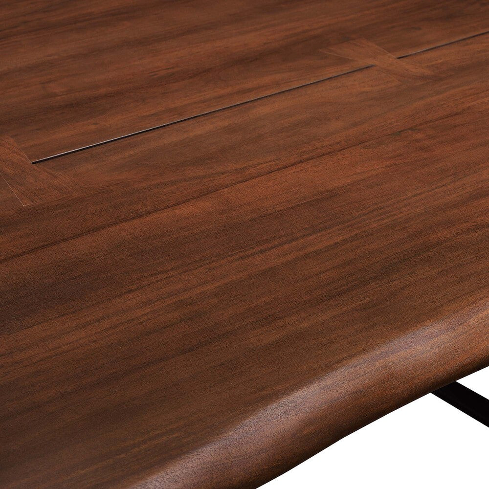 EEI-6069-BLK-WAL Viggo 74" Live Edge Acacia Wood Dining Table by Modway