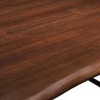 EEI-6069-BLK-WAL Viggo 74" Live Edge Acacia Wood Dining Table by Modway