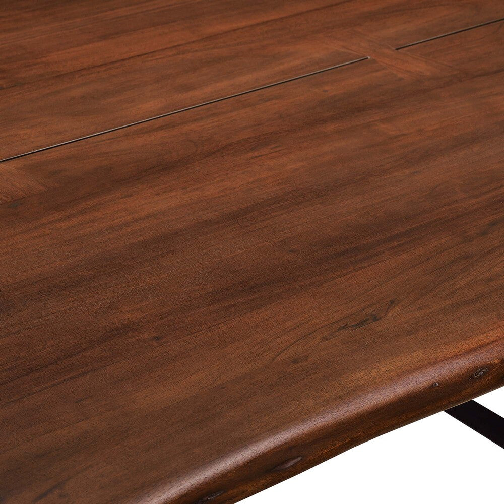 EEI-6069-BLK-WAL Viggo 74" Live Edge Acacia Wood Dining Table by Modway