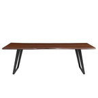 EEI-6071-BLK-WAL Viggo 96" Live Edge Acacia Wood Acacia Wood Dining Table by Modway