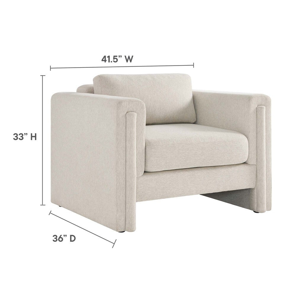 EEI-6373-IVO Visible Fabric Armchair by Modway