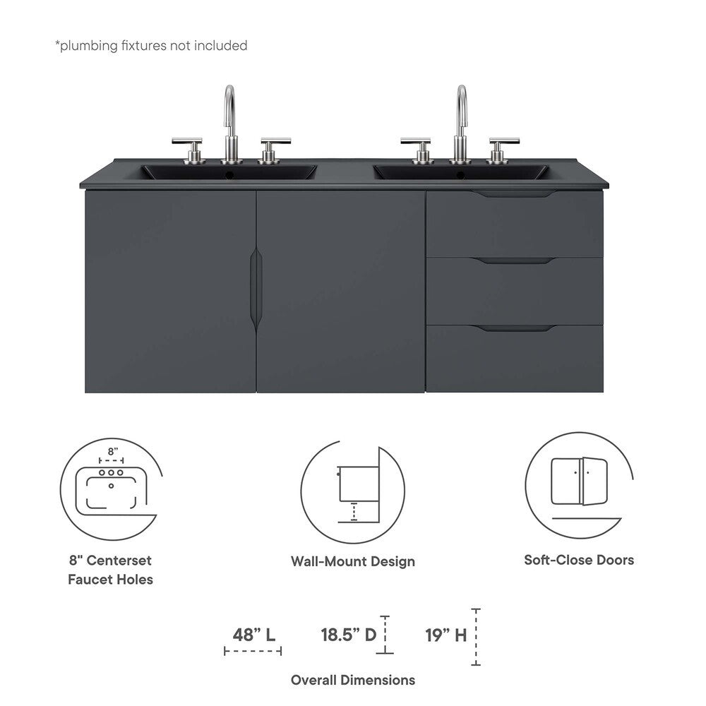 EEI-5785 Vitality 48" Double Sink Bathroom Vanity by Modway