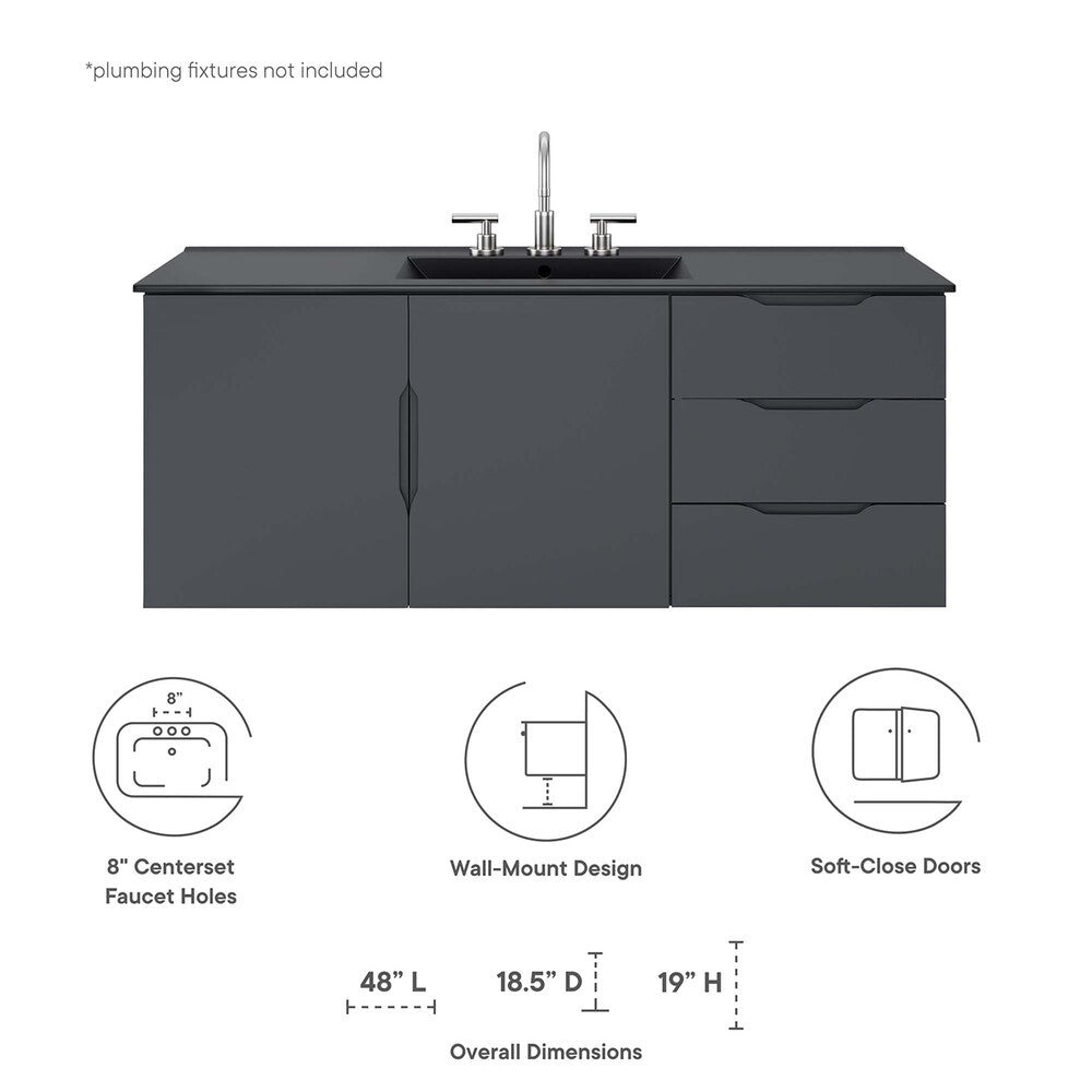 EEI-5784 Vitality 48" Single Sink Bathroom Vanity by Modway
